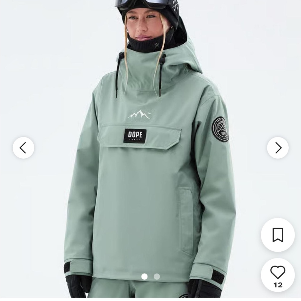 DOPE Snow Women’s Faded Green Sage Ski / Snowboard Jacket